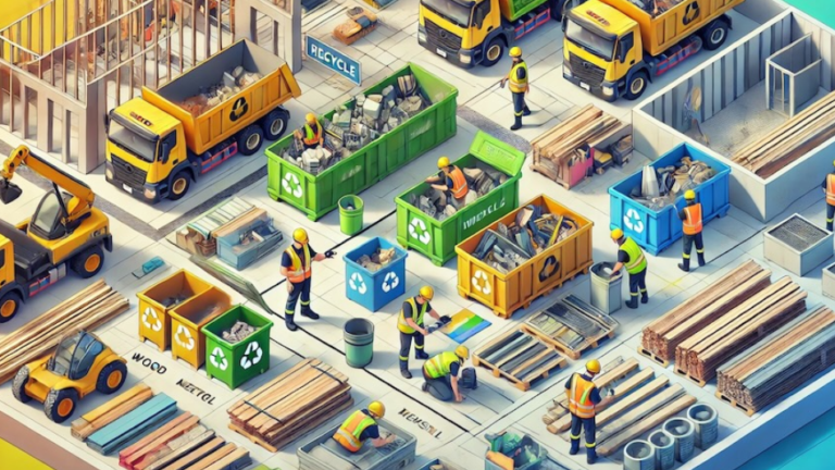 Waste Removal Planning for Construction Projects With Limited Laydown Space